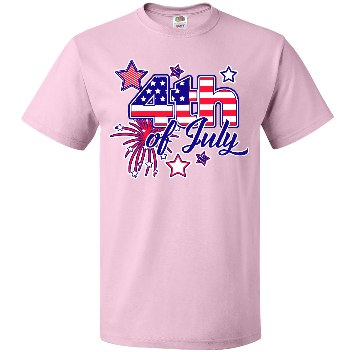 Inktastic 4th Of July Fireworks Stars And American Flag T-Shirt Fourth Patriotic - Picture 9 of 14
