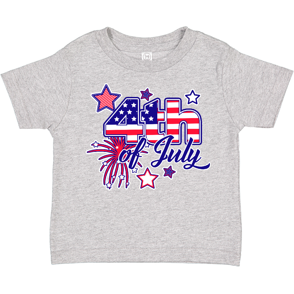 Inktastic 4th Of July Fireworks Stars And American Flag Toddler T-Shirt Fourth - Picture 3 of 6