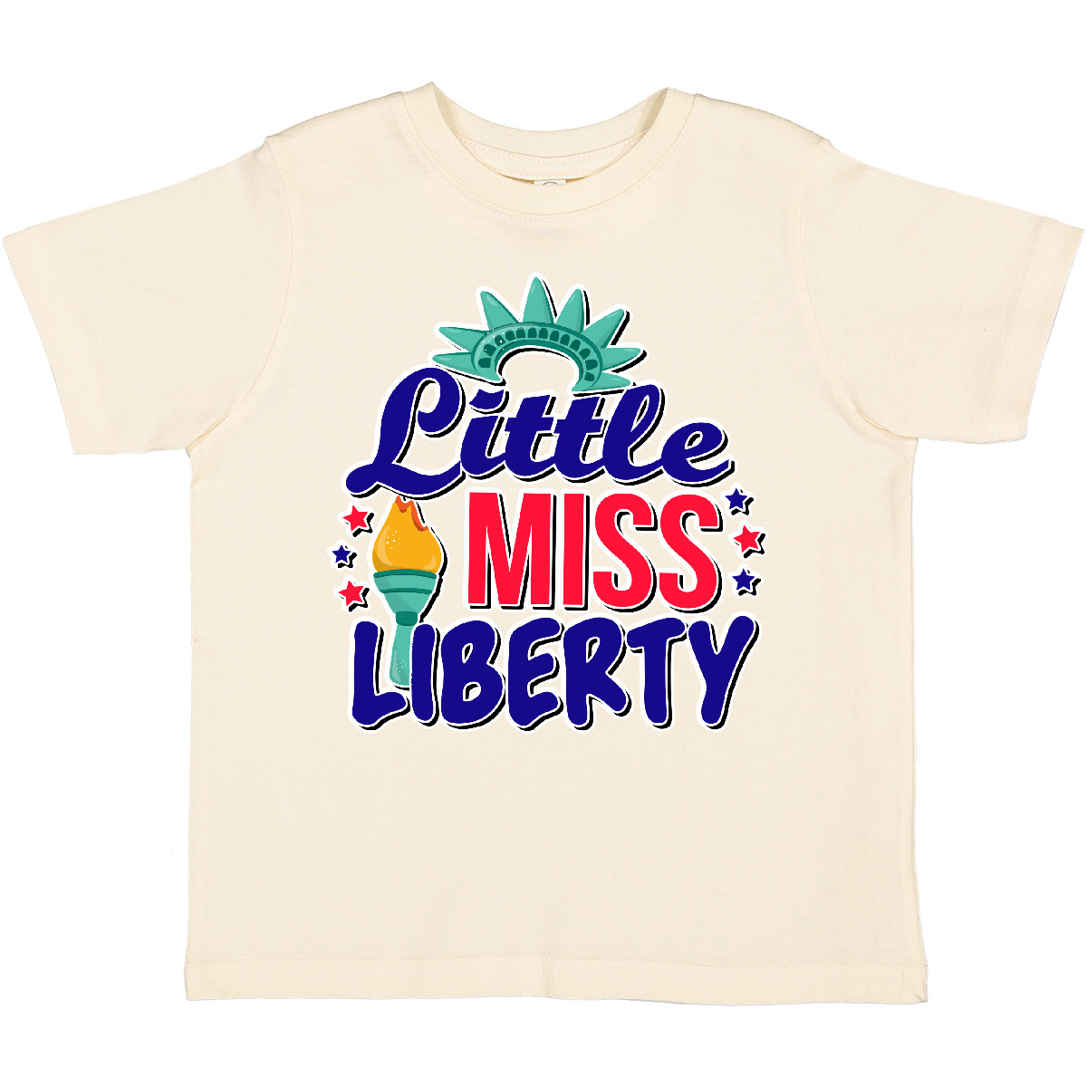 Inktastic Little Miss Liberty For 4th Of July Toddler T-Shirt Fourth Kids Day - Picture 3 of 5
