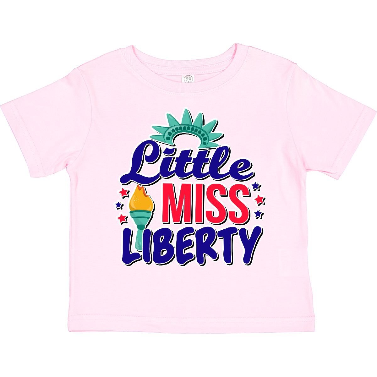 Inktastic Little Miss Liberty For 4th Of July Toddler T-Shirt Fourth Kids Day - Picture 4 of 5
