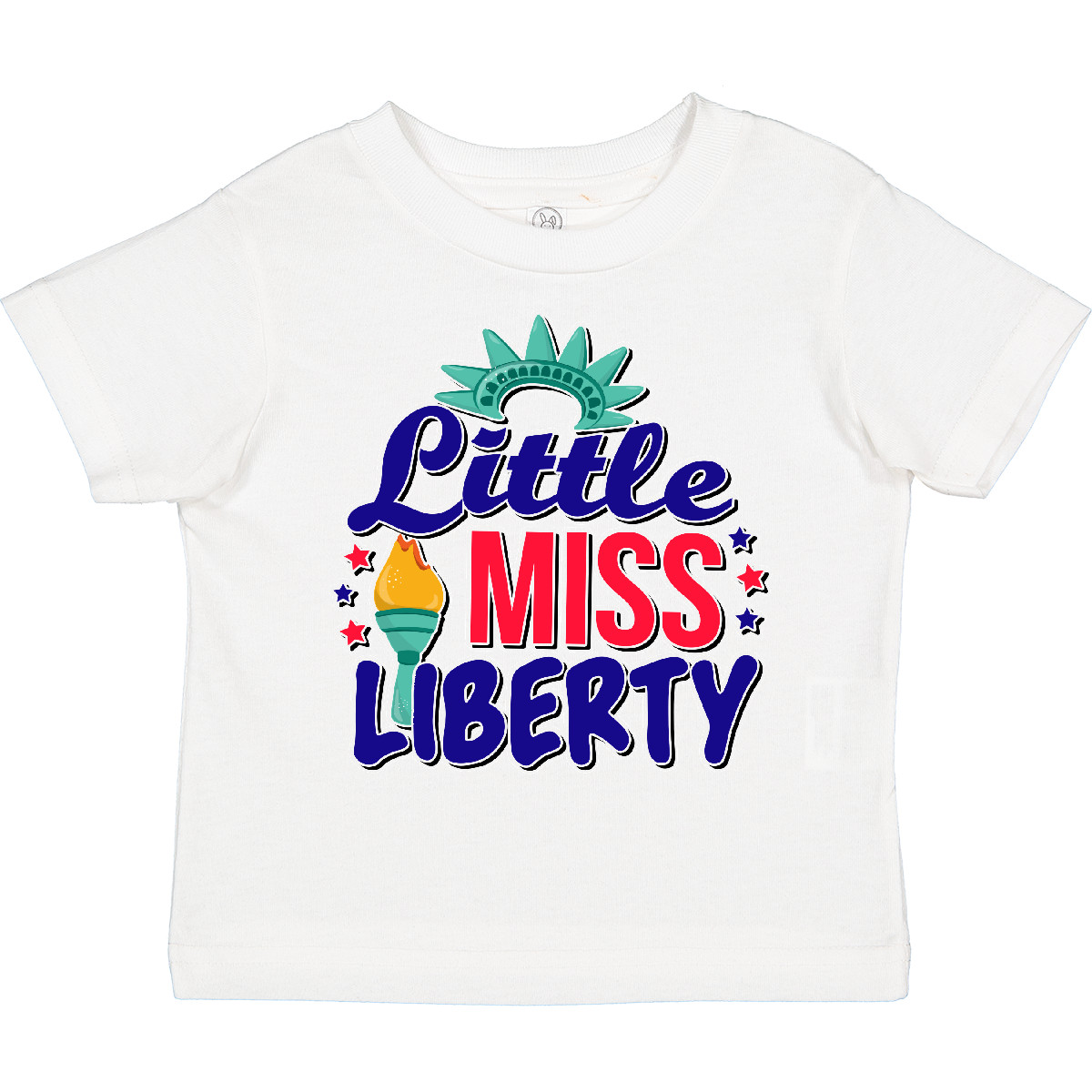 Inktastic Little Miss Liberty For 4th Of July Toddler T-Shirt Fourth Kids Day - Picture 5 of 5
