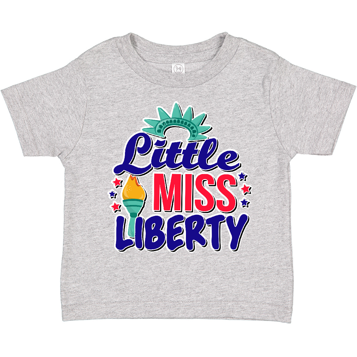 Inktastic Little Miss Liberty For 4th Of July Toddler T-Shirt Fourth Kids Day - Picture 2 of 5