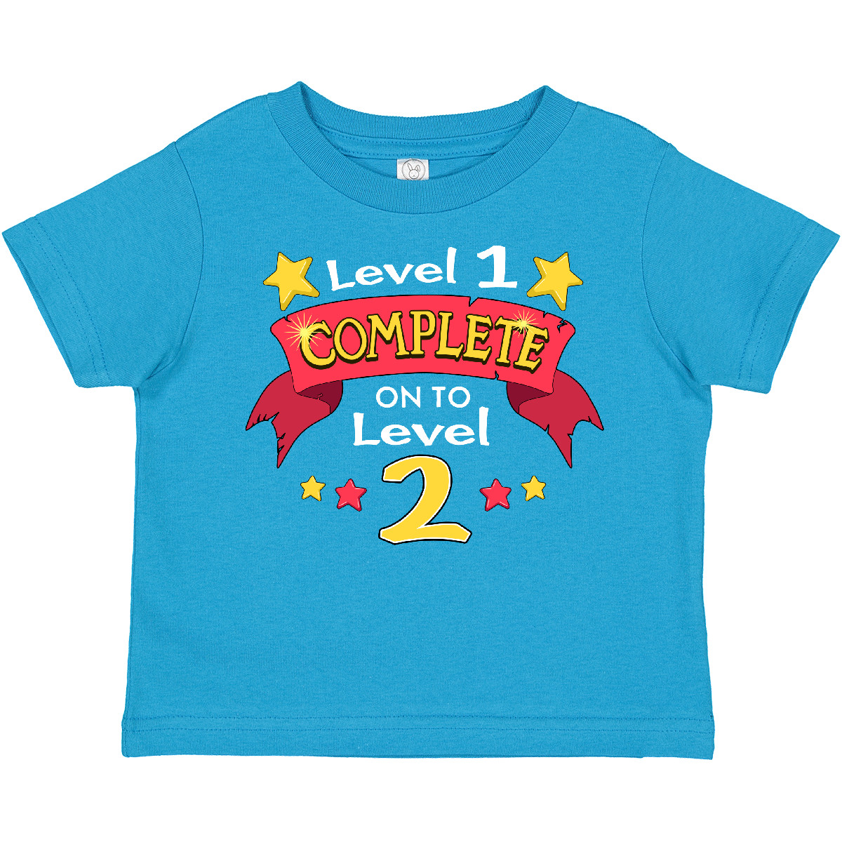 Inktastic Level 1 Complete, On To Level 2 2nd Birthday Level Up Toddler T-Shirt