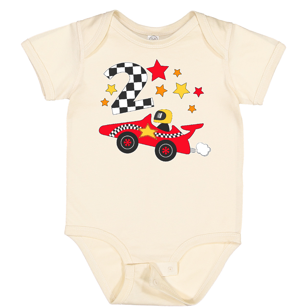 Inktastic Happy 2nd Birthday Red Racing Car Baby Bodysuit Birthdays Second Two - Picture 5 of 8