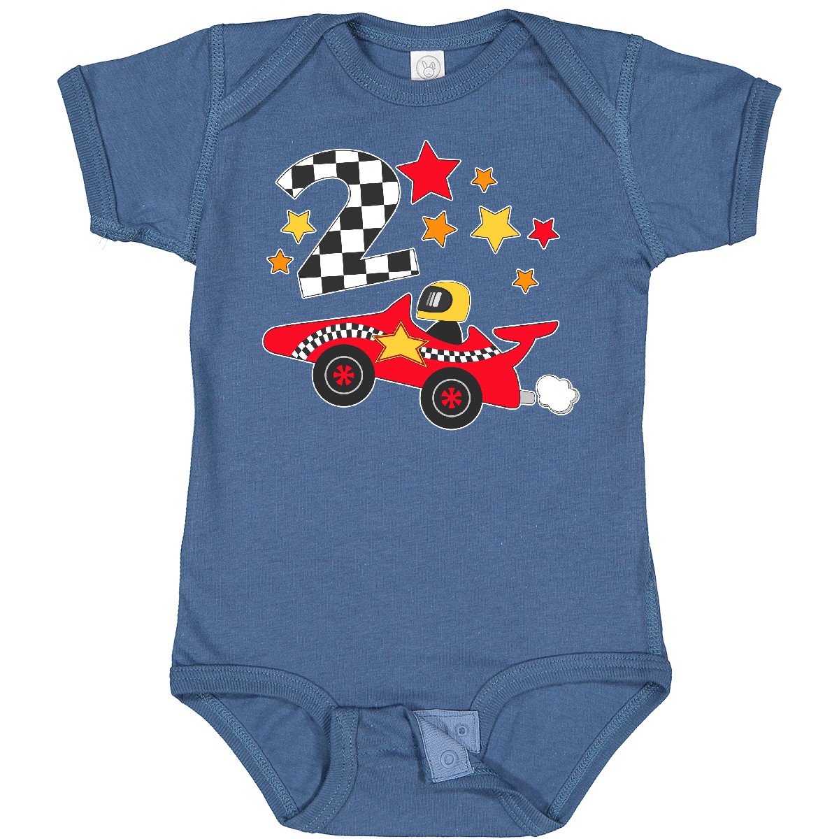 Inktastic Happy 2nd Birthday Red Racing Car Baby Bodysuit Birthdays Second Two - Picture 4 of 8