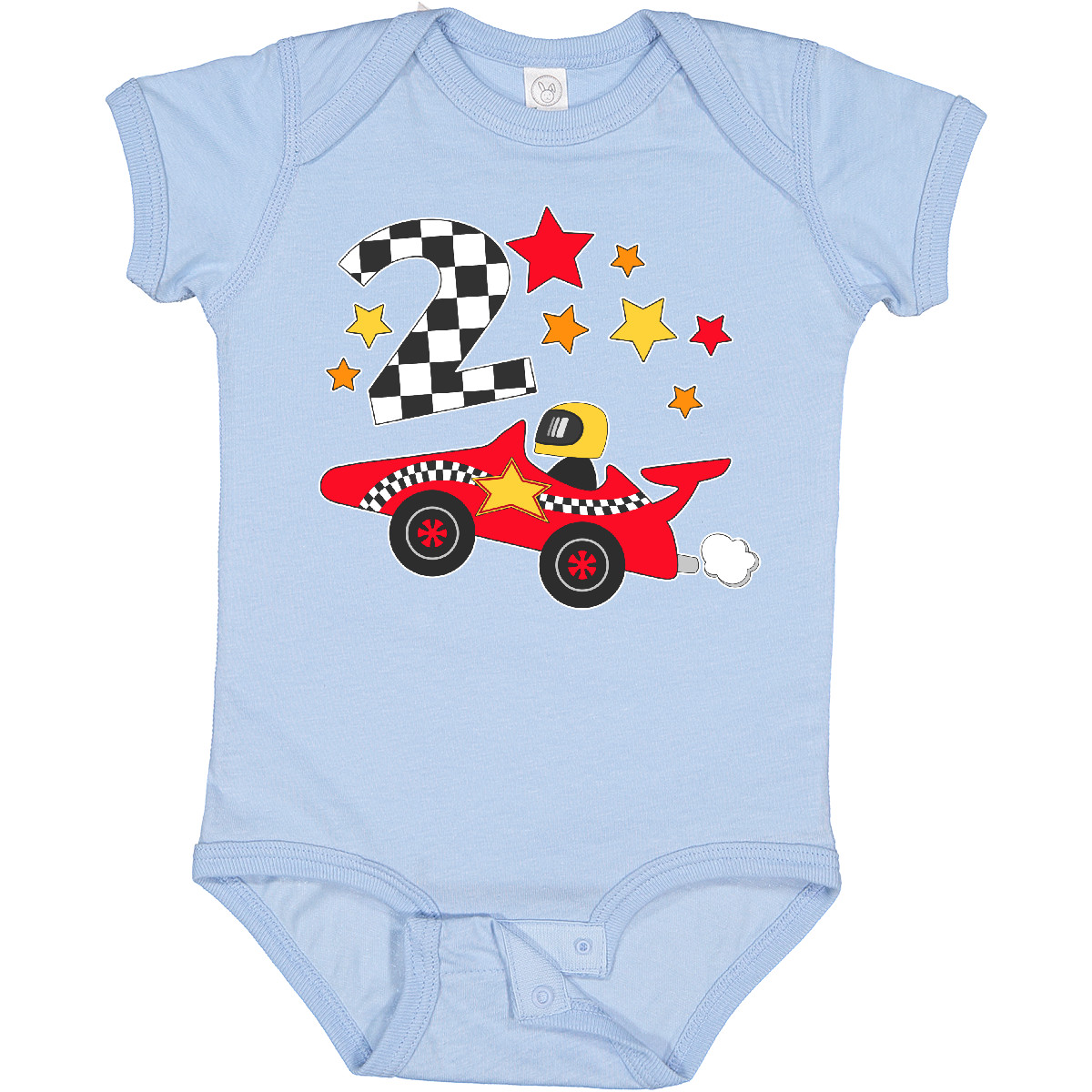 Inktastic Happy 2nd Birthday Red Racing Car Baby Bodysuit Birthdays Second Two - Picture 2 of 8