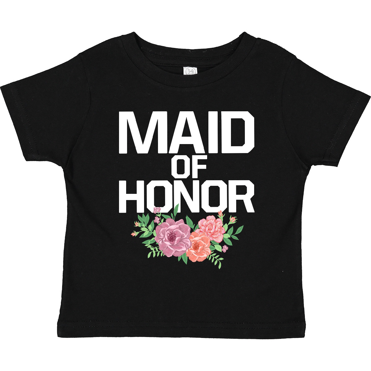 Inktastic Maid Of Honor With Flower Illustration Toddler T-Shirt