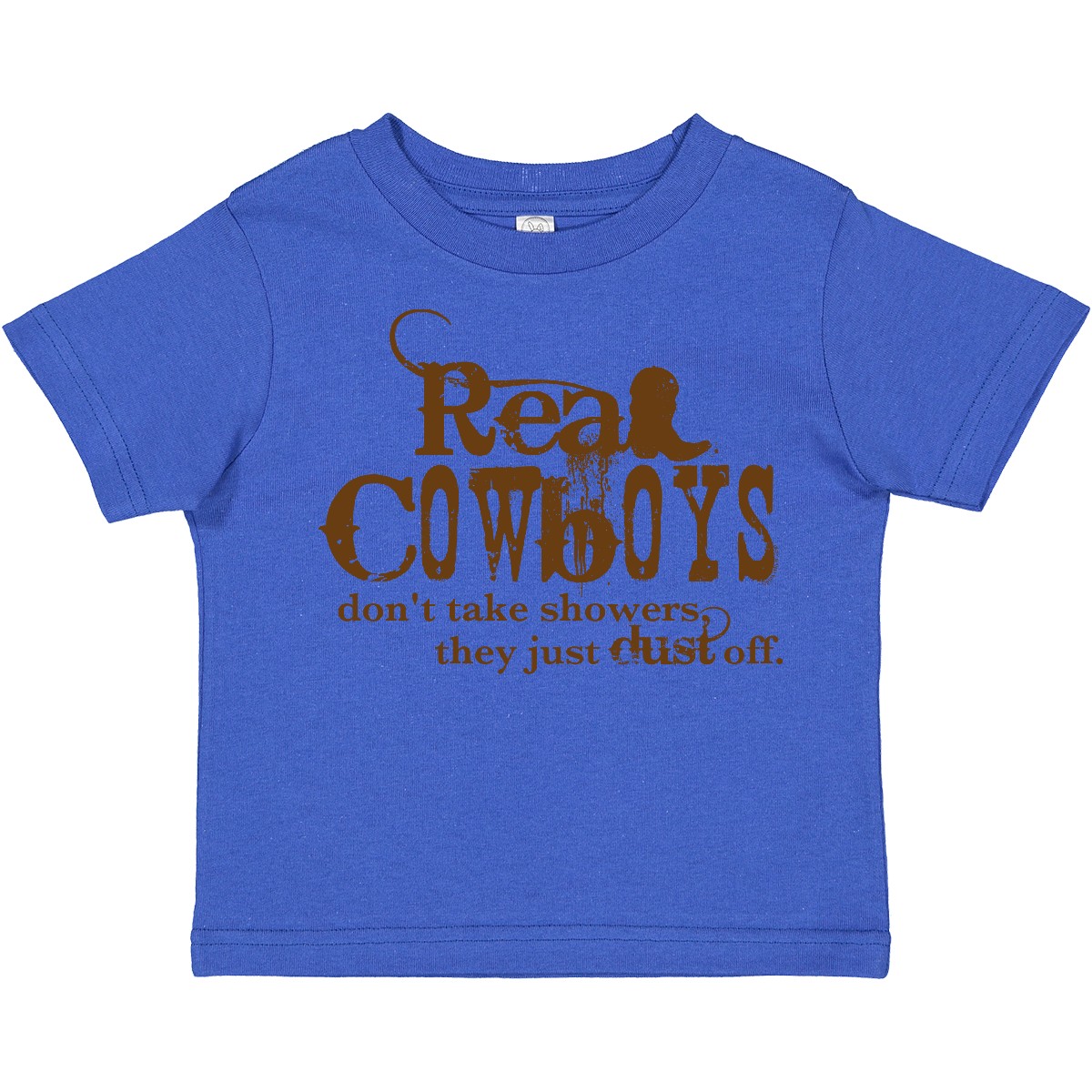 Inktastic Real Cowboys Toddler T-Shirt Cowboy Boots Rodeo Texas Western Wild Kid - Picture 8 of 10