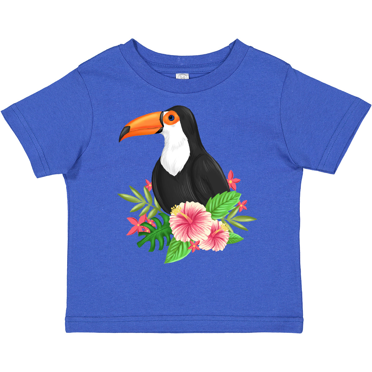 Inktastic Toucan With Hawaiian Flowers Toddler T-Shirt Summer Bird Animal I Love