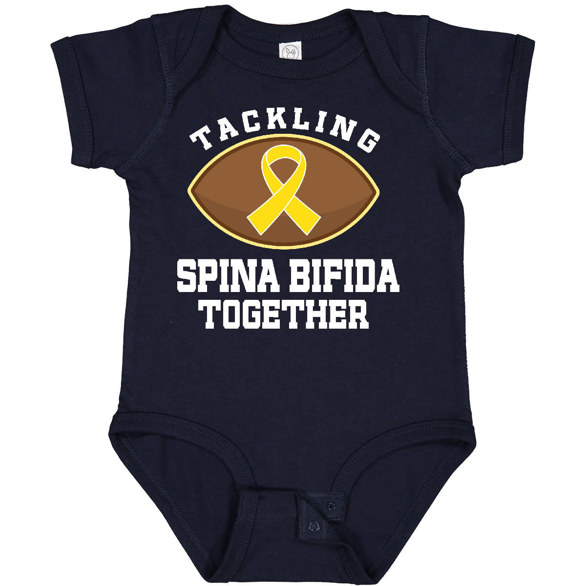 Inktastic Spina Bifida Awareness Ribbon Infant Creeper Yellow Support Walk Event - Bild 8 von 9