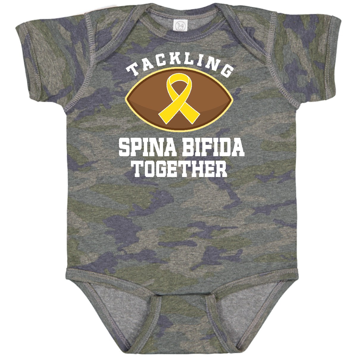 Inktastic Spina Bifida Awareness Ribbon Infant Creeper Yellow Support Walk Event - Bild 9 von 9
