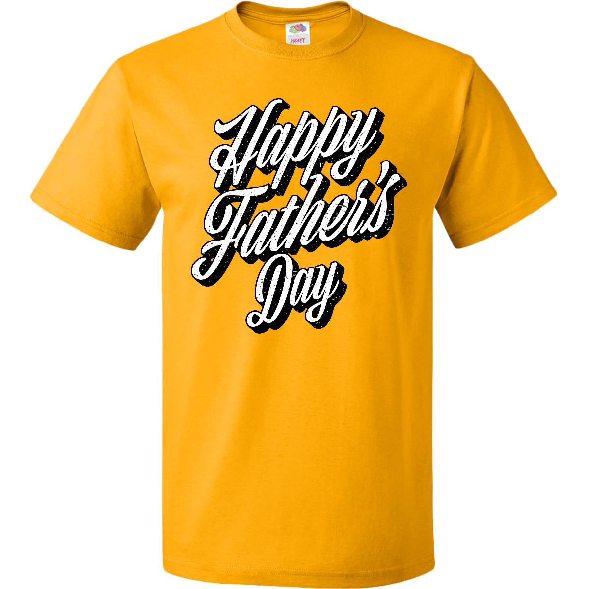 Inktastic Happy Fathers Day Script With Grunge Text T-Shirt First 1st For Dad - Picture 2 of 9