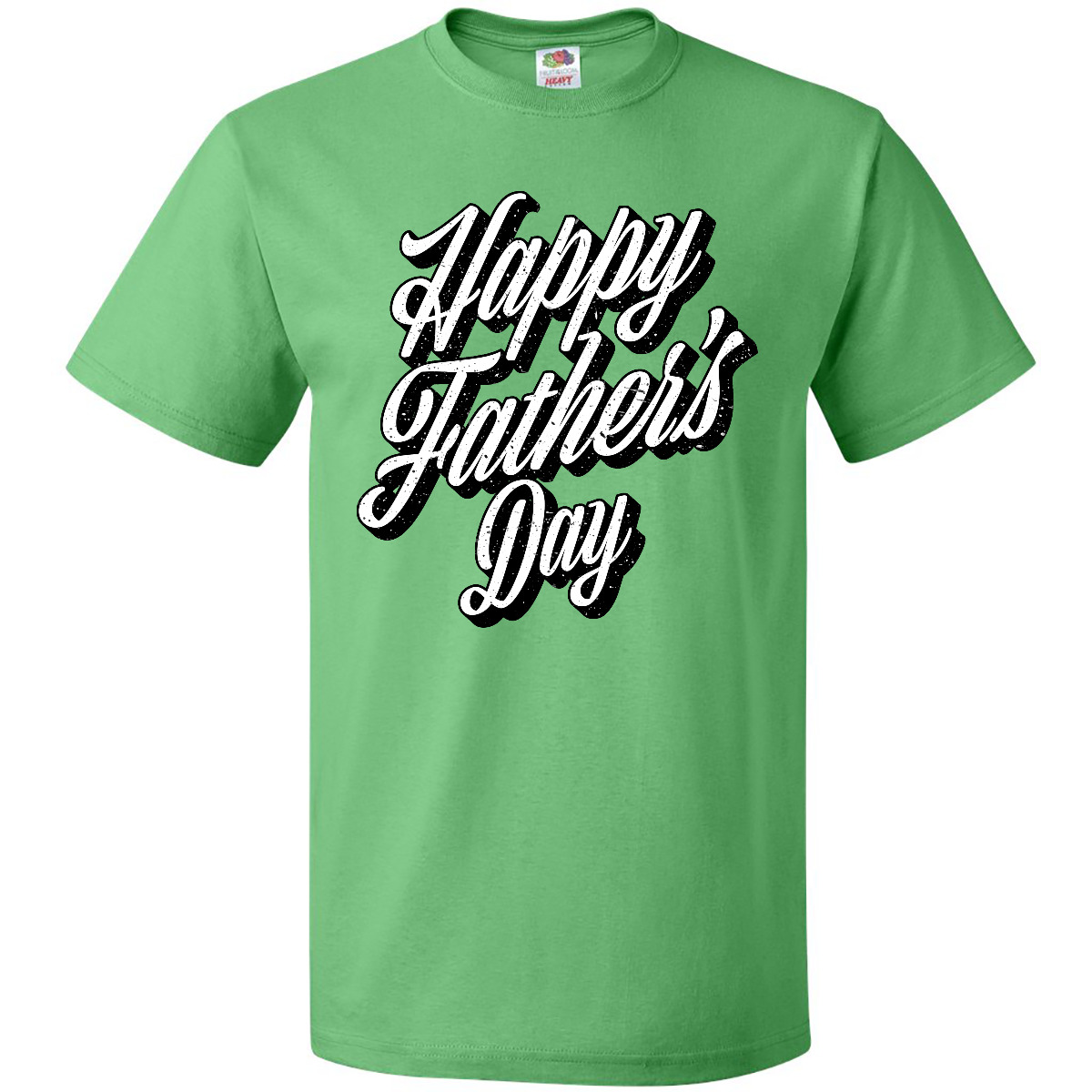 Inktastic Happy Fathers Day Script With Grunge Text T-Shirt First 1st For Dad - Picture 4 of 9