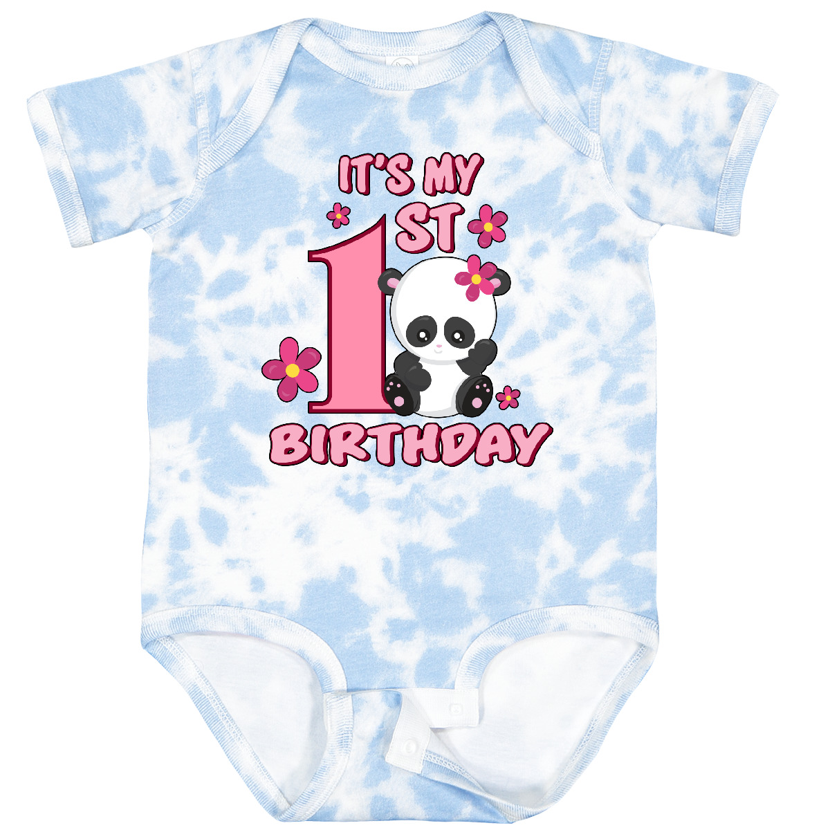 Inktastic It's My First Birthday With Panda Bear Baby Bodysuit Birthdays Girls 1 - Picture 6 of 8