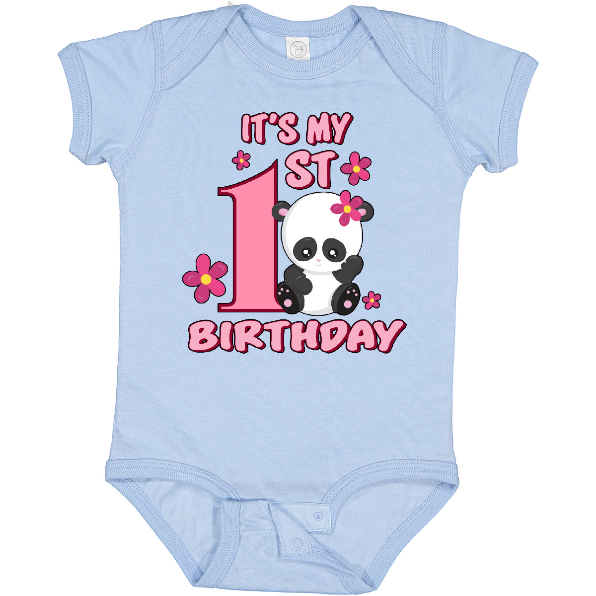 Inktastic It's My First Birthday With Panda Bear Baby Bodysuit Birthdays Girls 1 - Picture 2 of 8