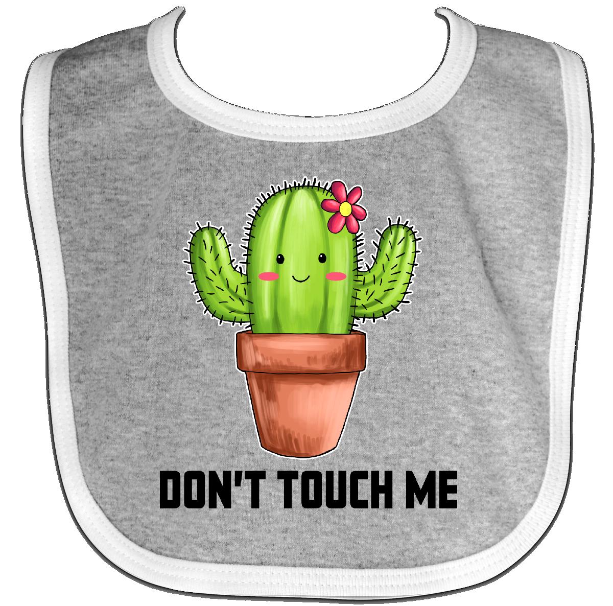 inktastic cute cactus dont touch me baby bib cacti lovers i love
