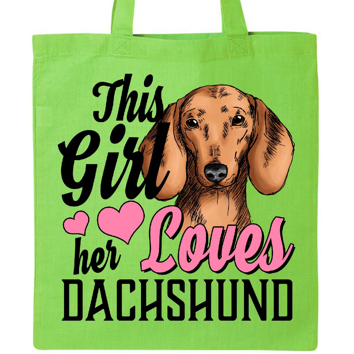 This Girl Loves Her Schnauzer Dog Lover Shopping Tote Bag For Life
