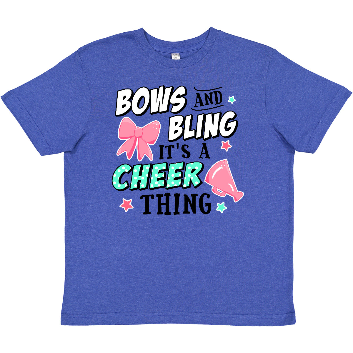 Inktastic Bows And Bling Its A Cheerleading Thing Youth T-Shirt Sports Stars I - Picture 4 of 4