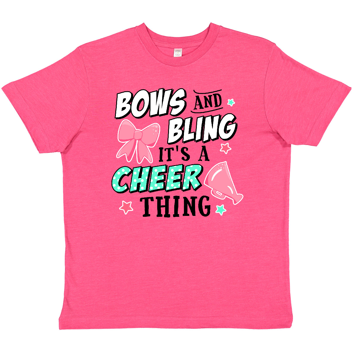 Inktastic Bows And Bling Its A Cheerleading Thing Youth T-Shirt Sports Stars I - Picture 3 of 4