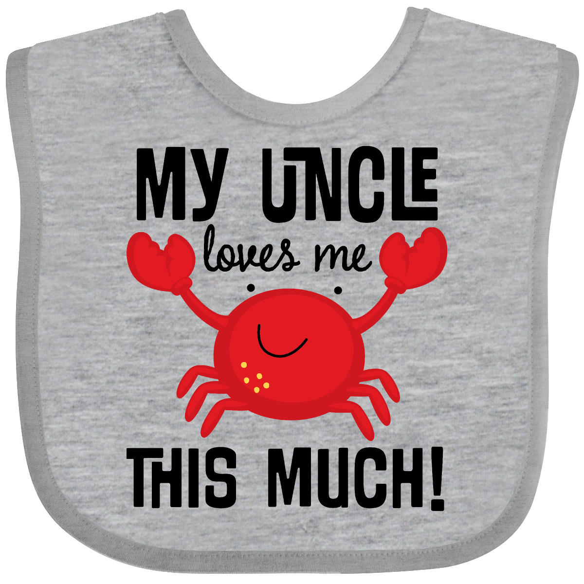 Inktastic Aunt And Uncle Love Me Nephew Baby Bib - Product Details