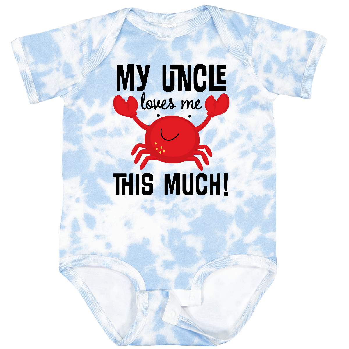 Inktastic Uncle Loves Me Childs Crab Baby Bodysuit Niece Nephew From Cute Funny - Picture 13 of 15