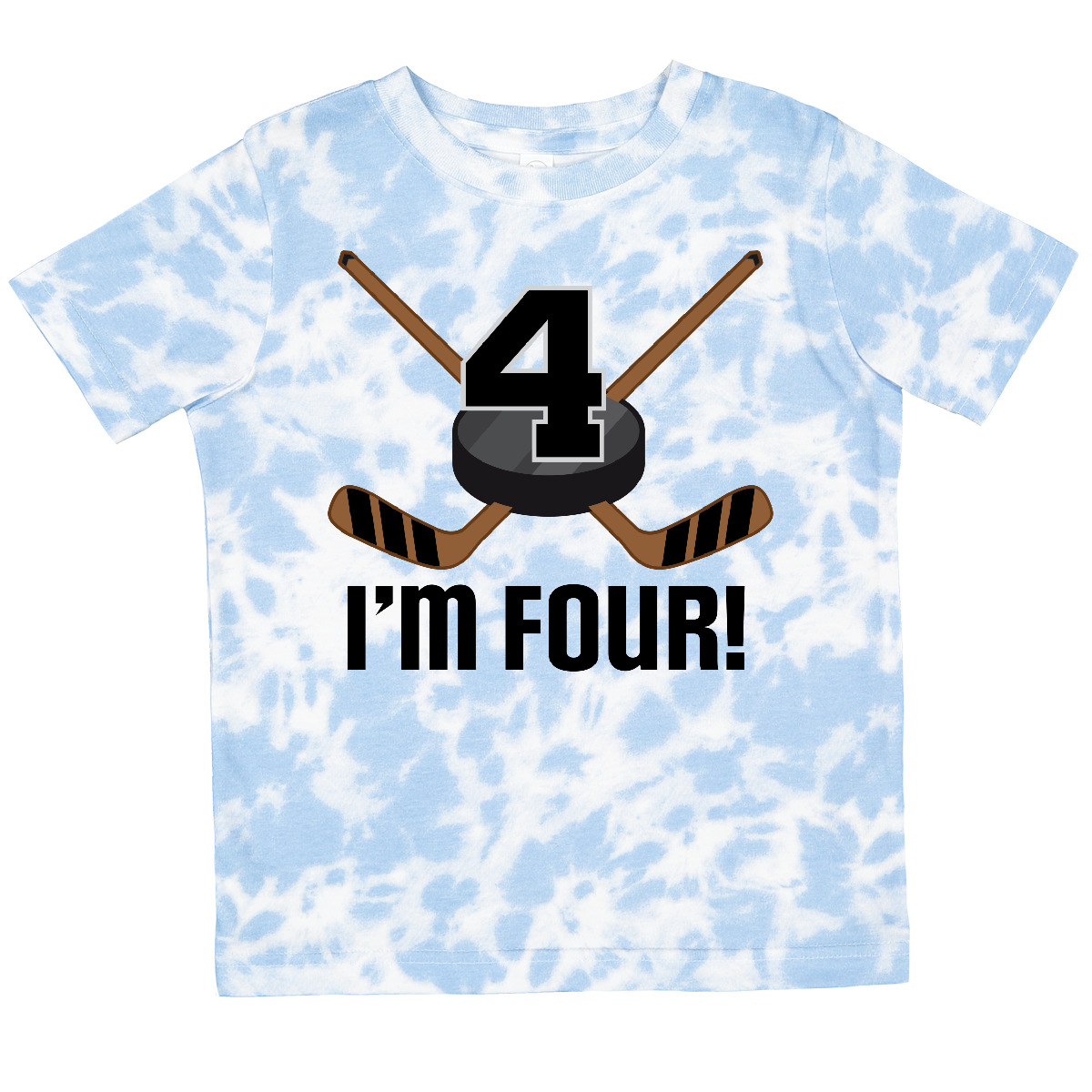 Inktastic 4th Birthday Ice Hockey Sports Party Boys Toddler T-Shirt Four 4 Year - Picture 11 of 12