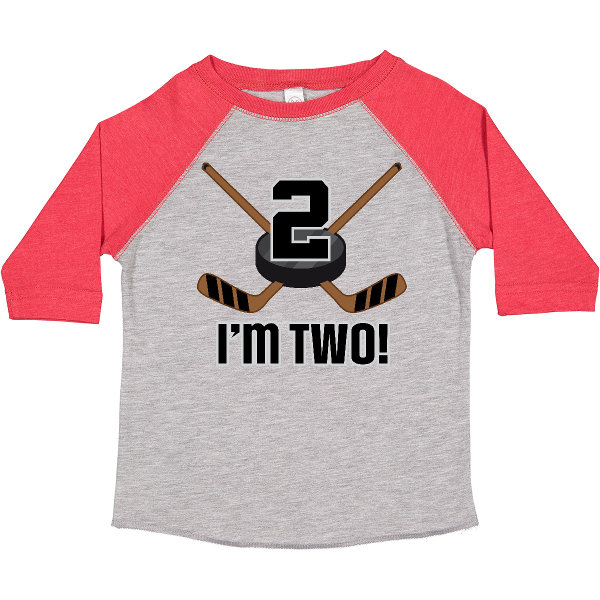 Inktastic 2nd Birthday Ice Hockey Sports Party Boys Toddler T-Shirt Two 2 Year - Picture 4 of 10