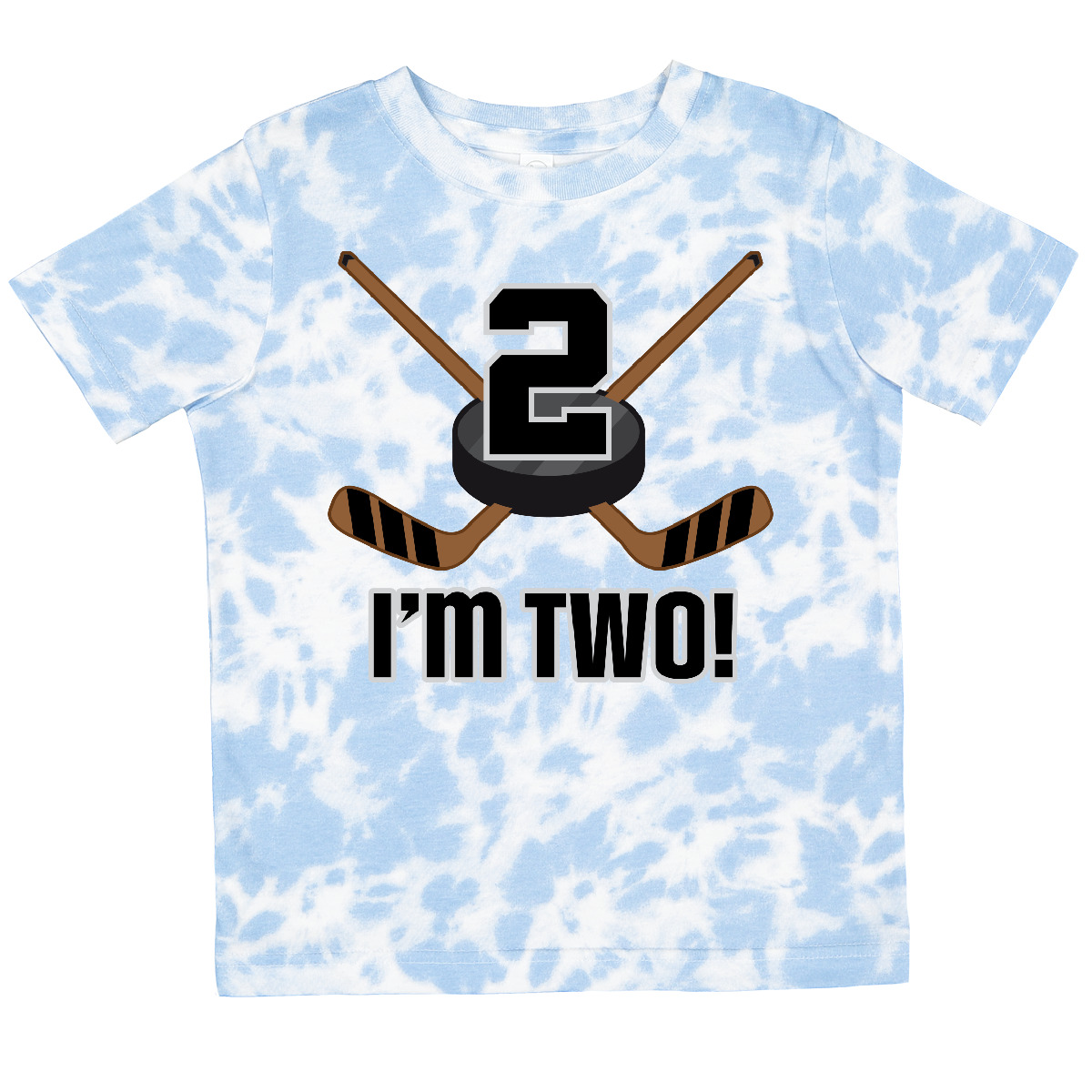 Inktastic 2nd Birthday Ice Hockey Sports Party Boys Toddler T-Shirt Two 2 Year - Picture 8 of 10
