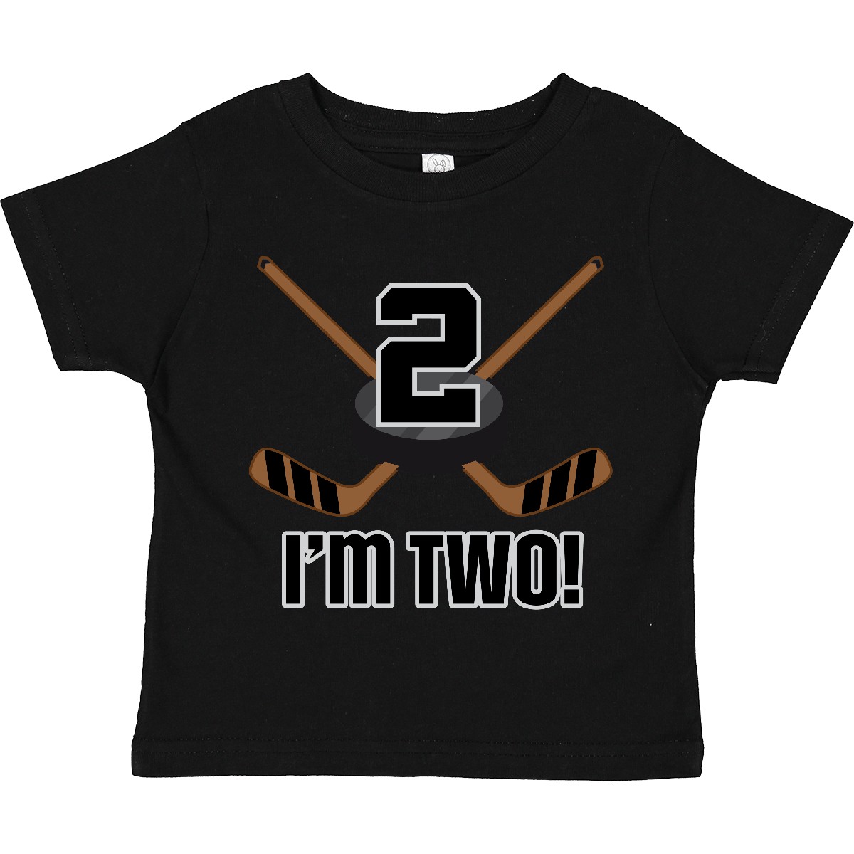 Inktastic 2nd Birthday Ice Hockey Sports Party Boys Toddler T-Shirt Two 2 Year - Picture 2 of 10
