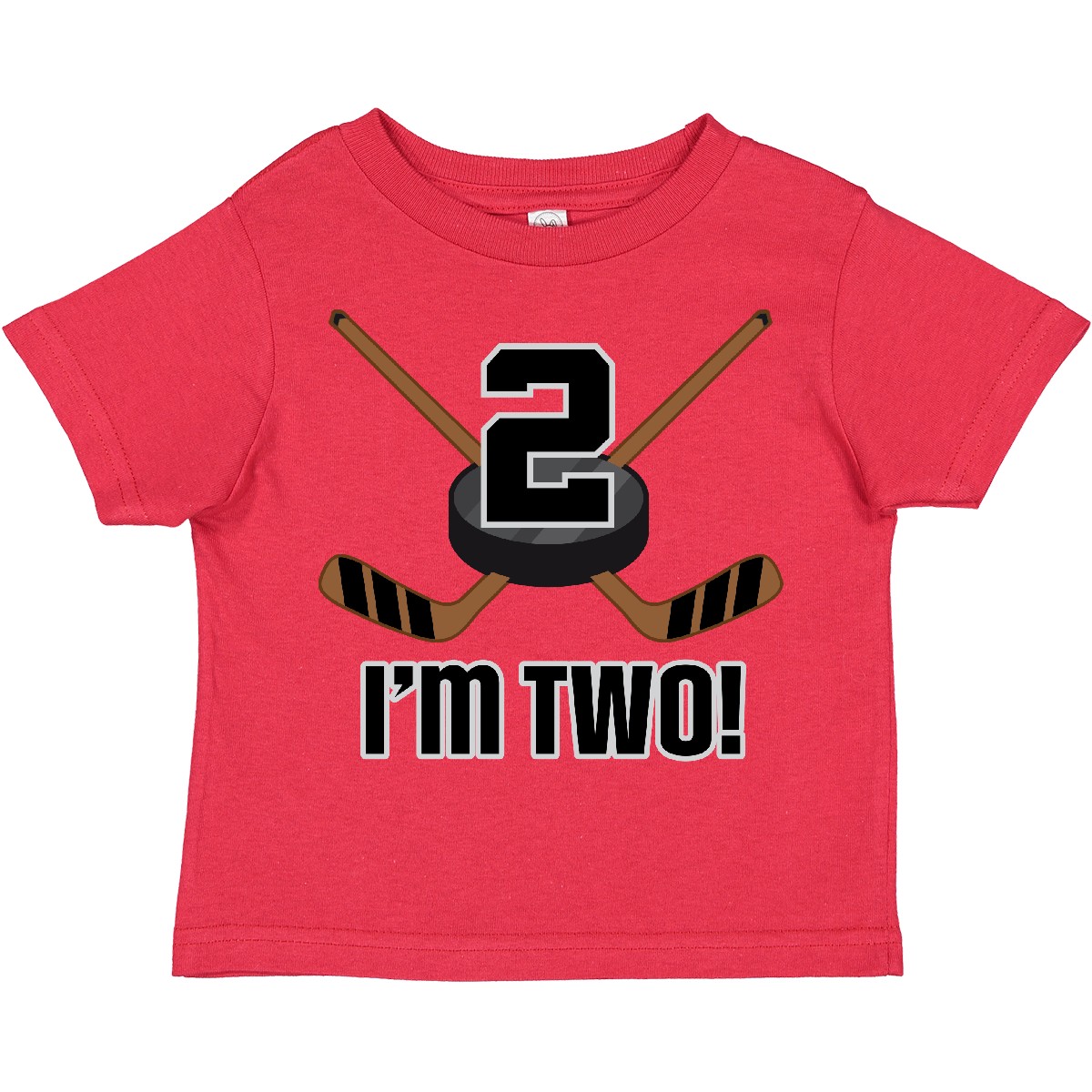 Inktastic 2nd Birthday Ice Hockey Sports Party Boys Toddler T-Shirt Two 2 Year - Picture 6 of 10