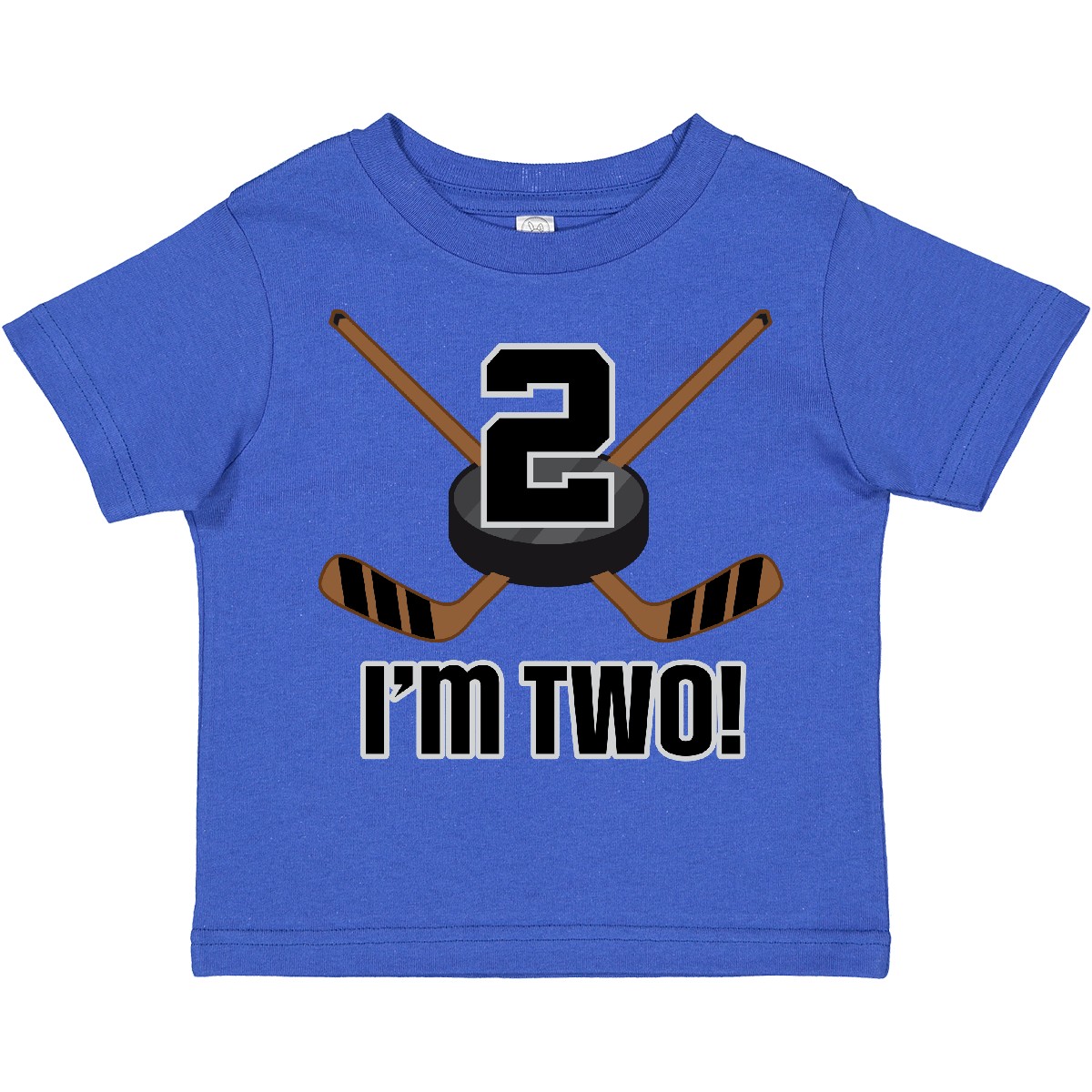 Inktastic 2nd Birthday Ice Hockey Sports Party Boys Toddler T-Shirt Two 2 Year - Picture 7 of 10