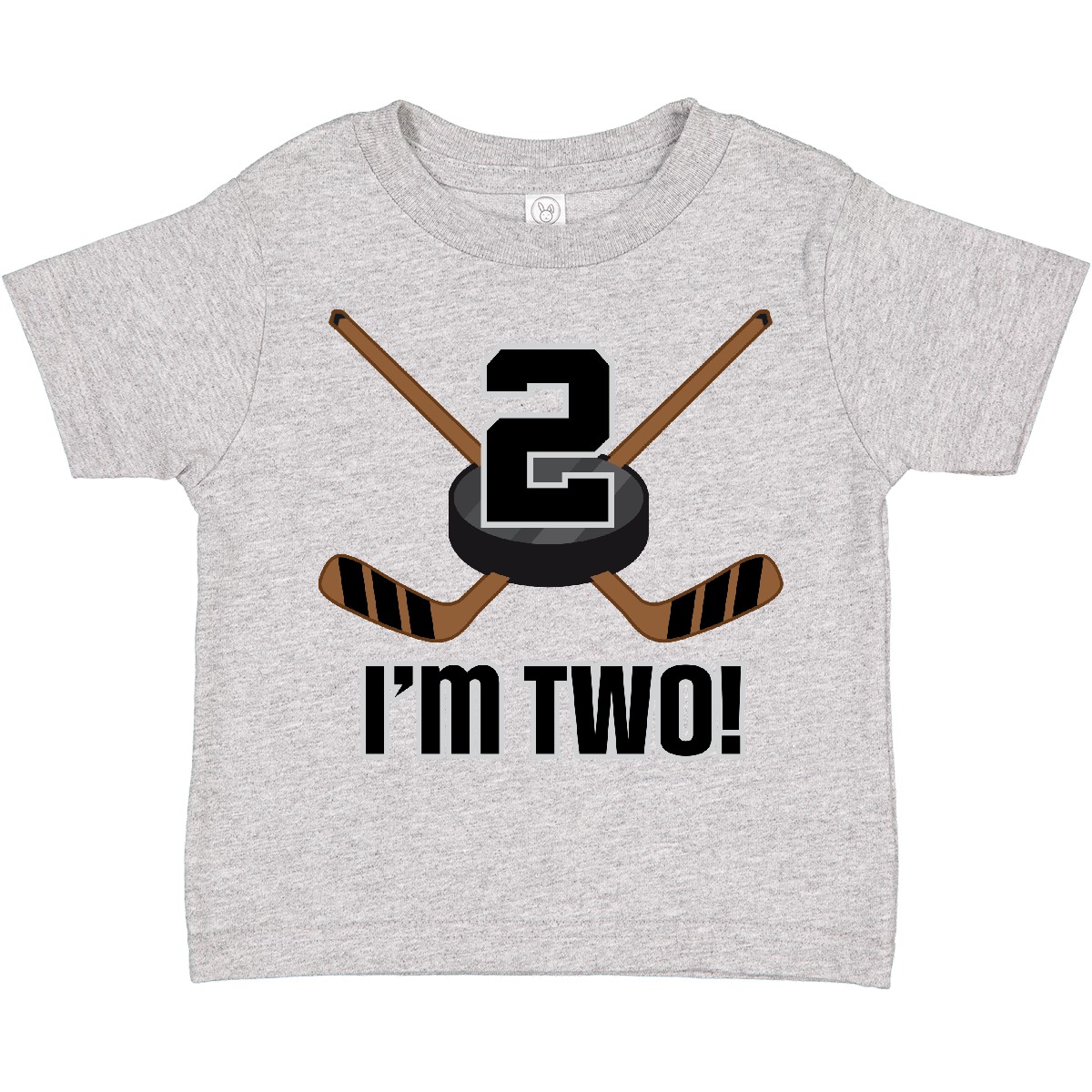 Inktastic 2nd Birthday Ice Hockey Sports Party Boys Toddler T-Shirt Two 2 Year - Picture 3 of 10