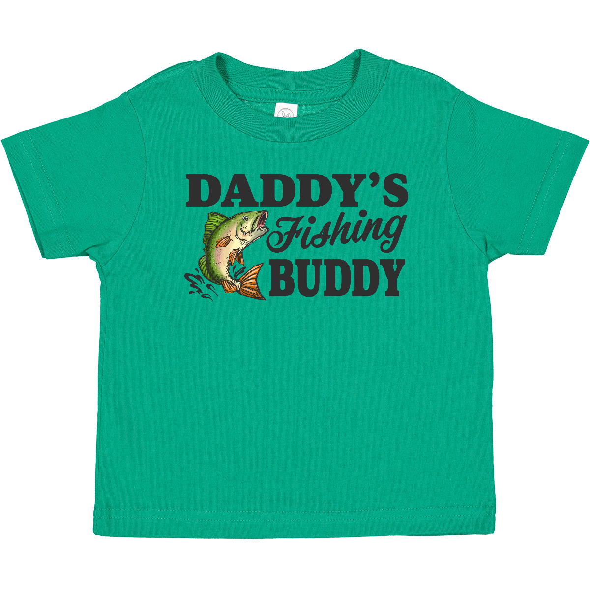 Inktastic Daddy's Fishing Buddy Baby T-Shirt Kids Little Fish Illustration I For - Bild 2 von 3