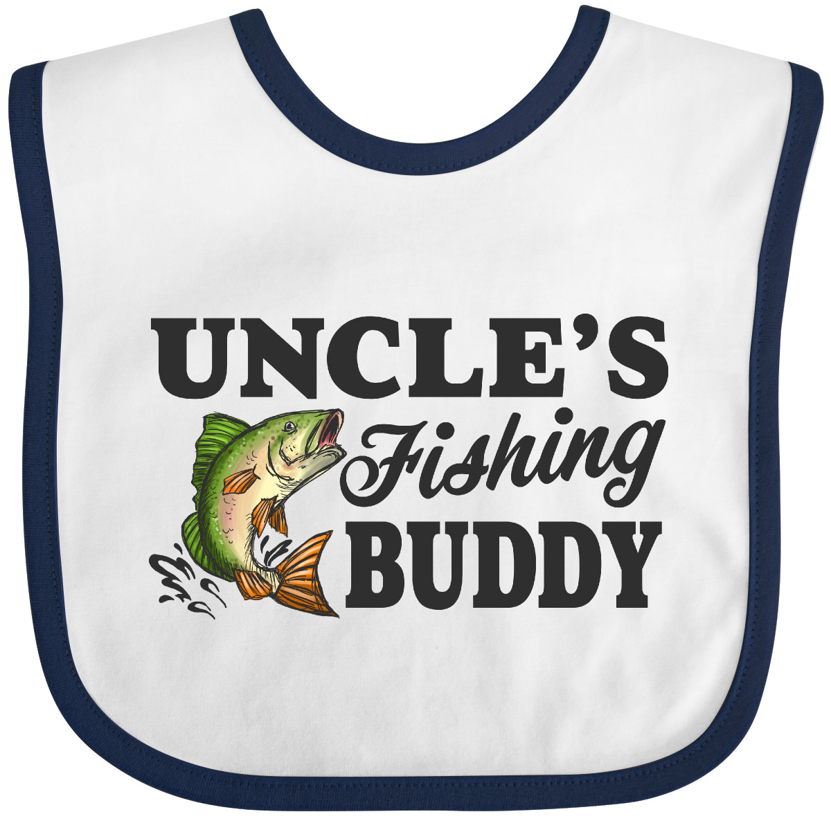 Inktastic Uncle's Fishing Buddy Boys Long Sleeve Toddler T-Shirt 