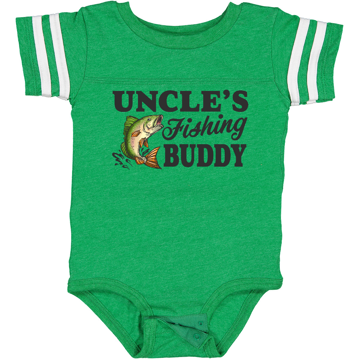 Inktastic Uncle's Fishing Buddy Boys Long Sleeve Toddler T-Shirt