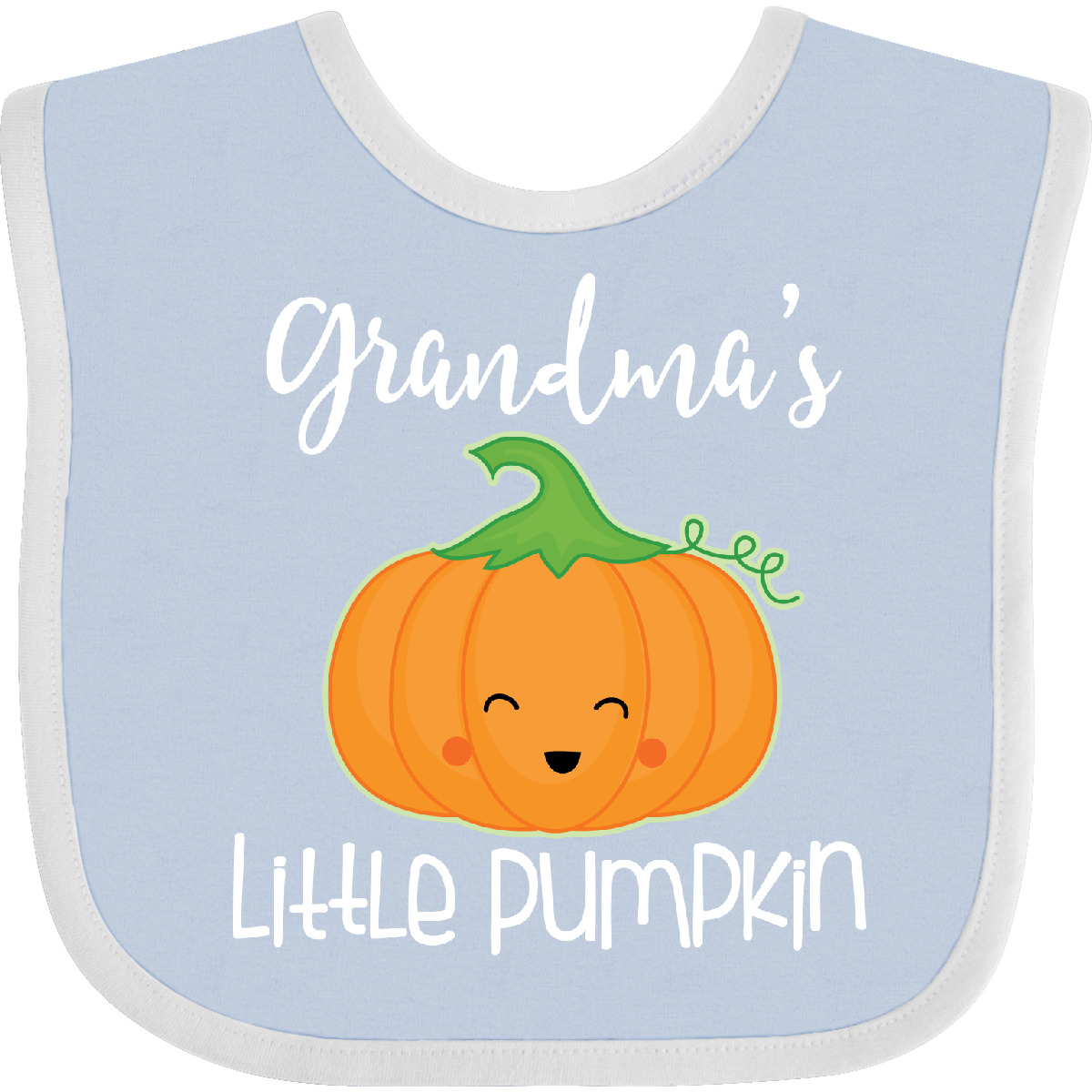 Inktastic Grandma Little Pumpkin Halloween Baby Bib Grandmas Cute Holiday Infant - Picture 4 of 8