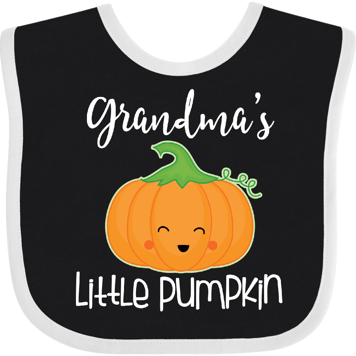 Inktastic Grandma Little Pumpkin Halloween Baby Bib Grandmas Cute Holiday Infant - Picture 3 of 8