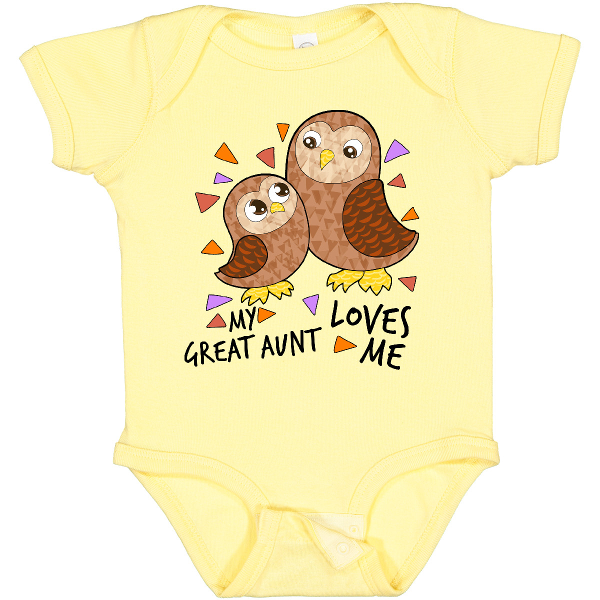 Inktastic My Great Aunt Loves Me- Cute Owl Family Baby Bodysuit Owls Auntie Kid - Picture 2 of 9