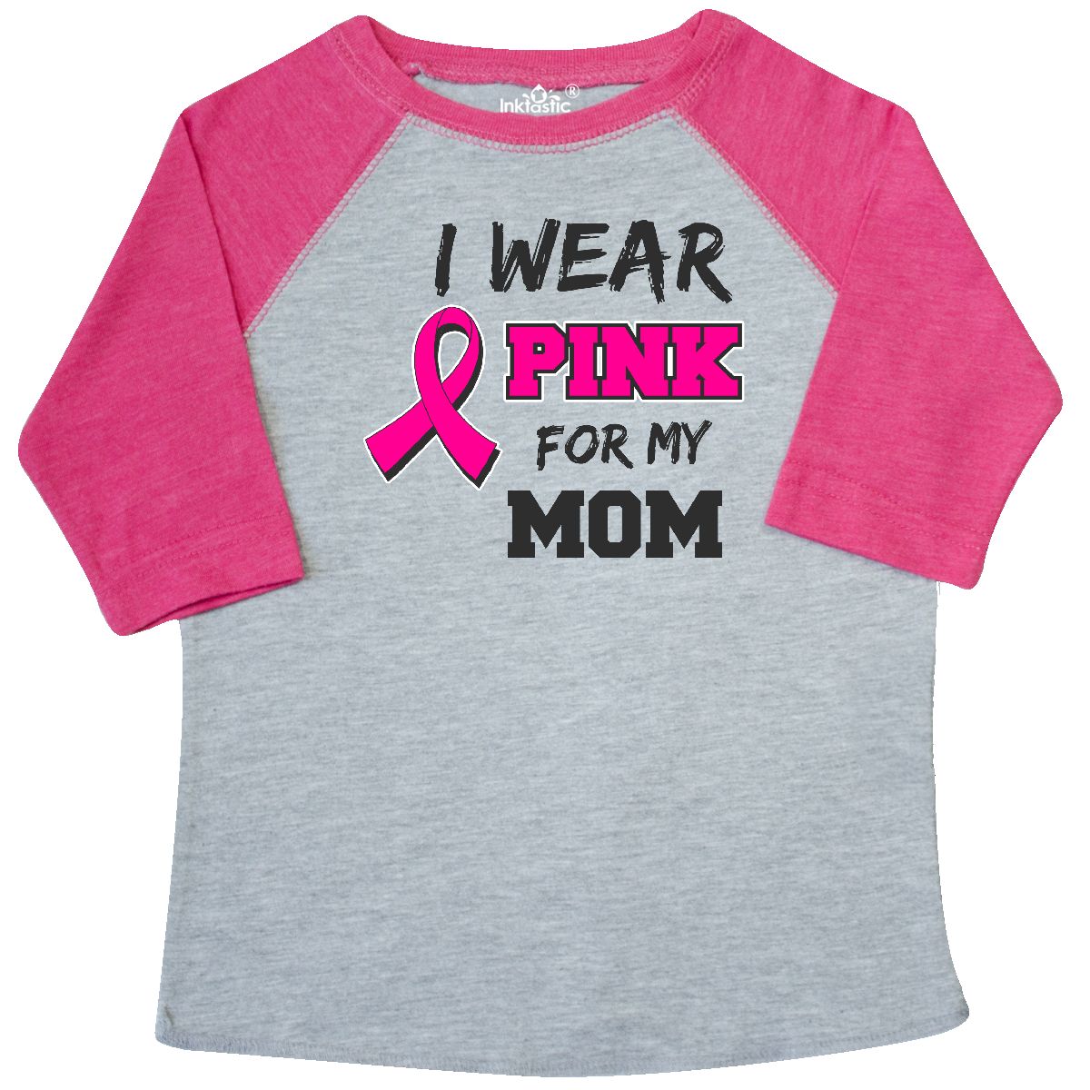 inktastic i wear pink for my mom with ribbon