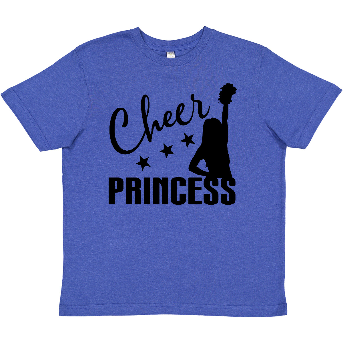Inktastic Cheer Princess Cheerleading Youth T-Shirt Cheerleader Tee Kids Child - Picture 2 of 2