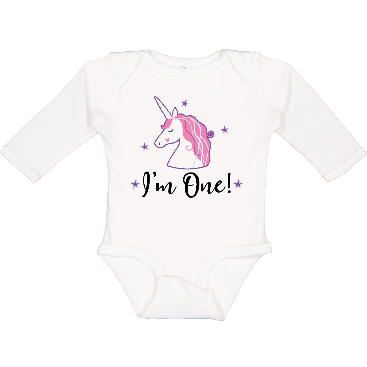 Inktastic 1st Birthday Unicorn Long Sleeve Creeper First Cute Gift For Hws - Picture 10 of 10
