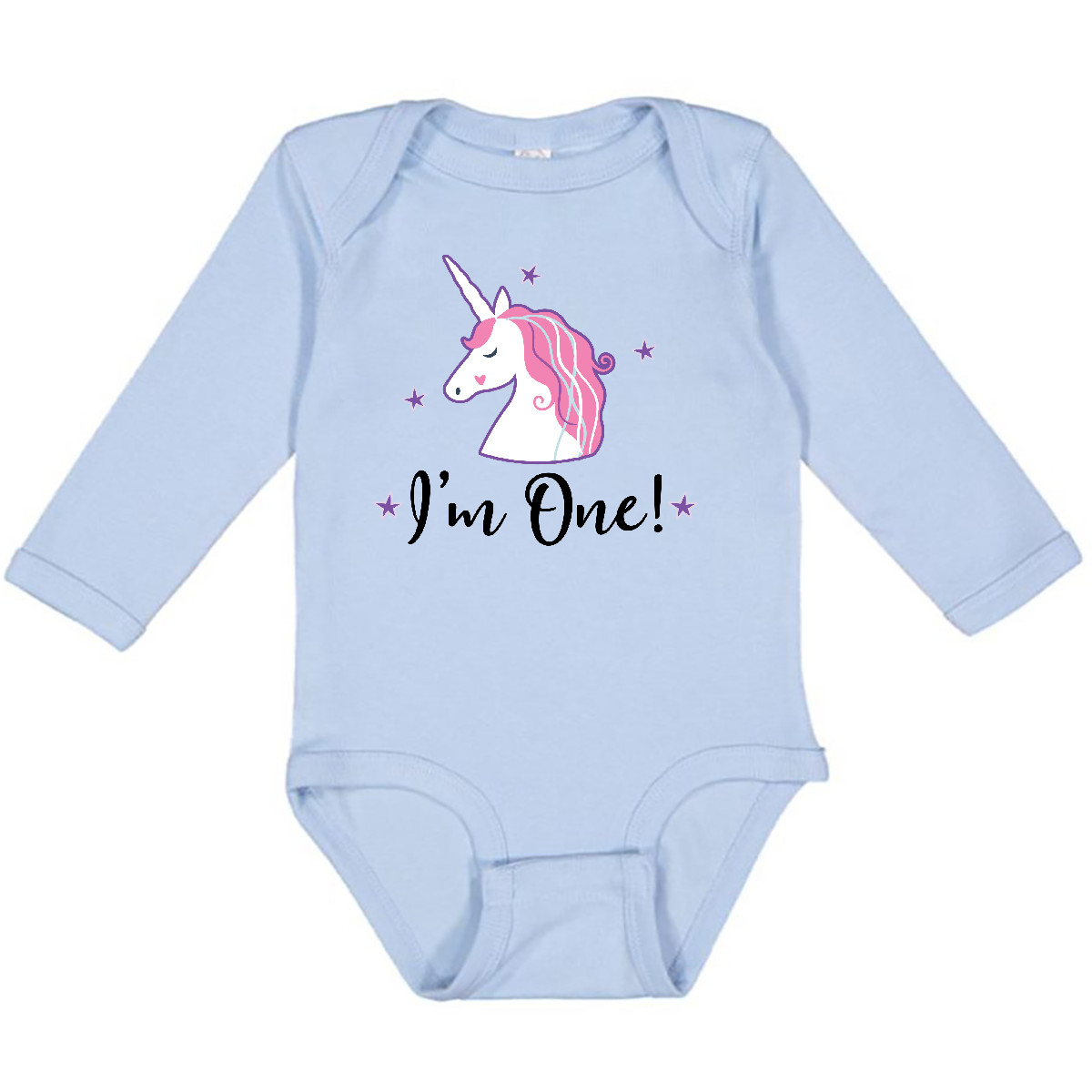 Inktastic 1st Birthday Unicorn Long Sleeve Creeper First Cute Gift For Hws - Picture 2 of 10
