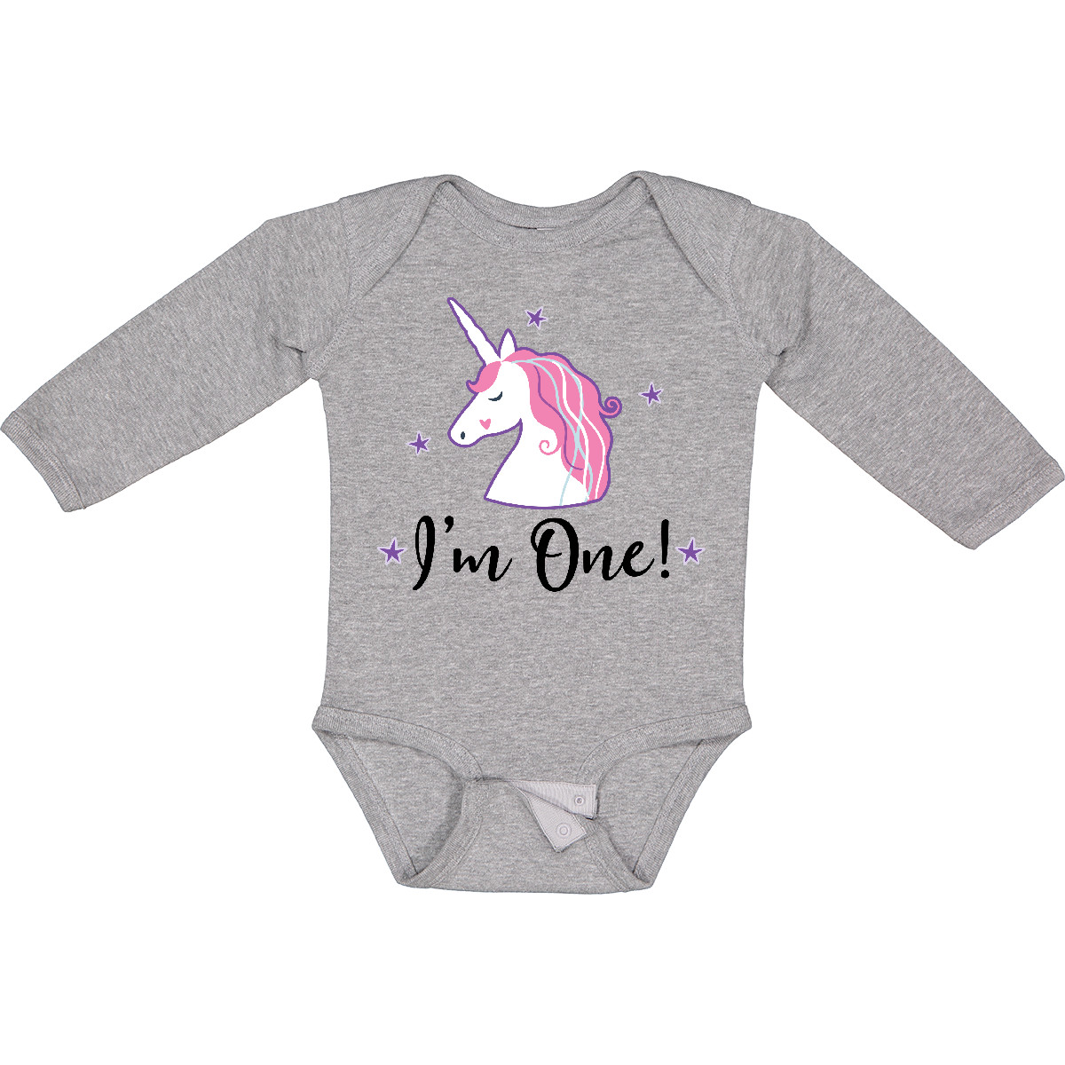 Inktastic 1st Birthday Unicorn Long Sleeve Creeper First Cute Gift For Hws - Picture 4 of 10