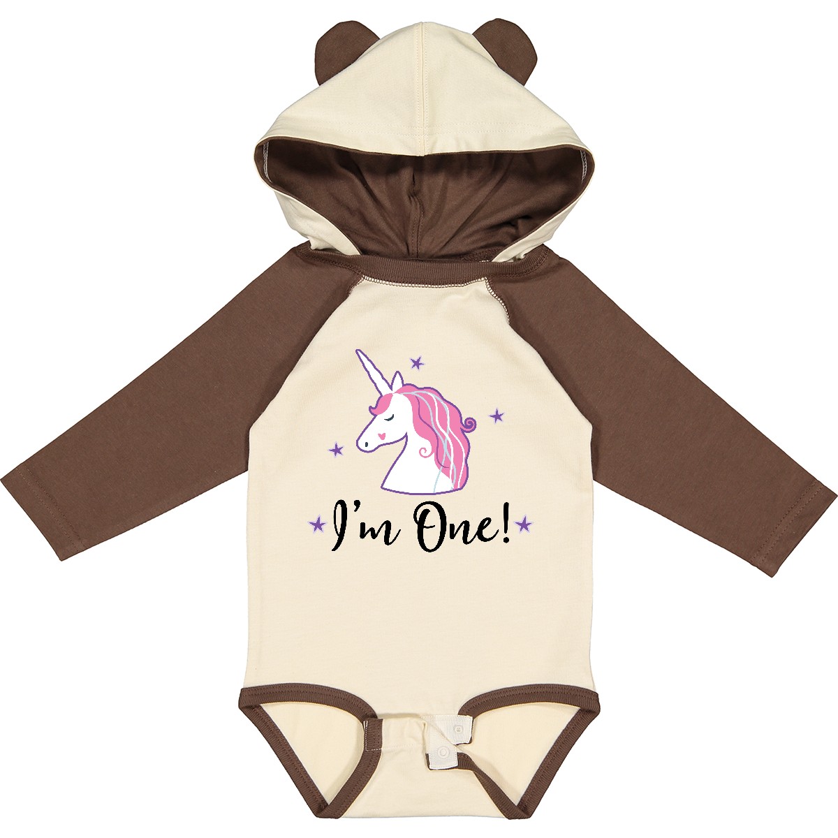 Inktastic 1st Birthday Unicorn Long Sleeve Creeper First Cute Gift For Hws - Picture 8 of 10