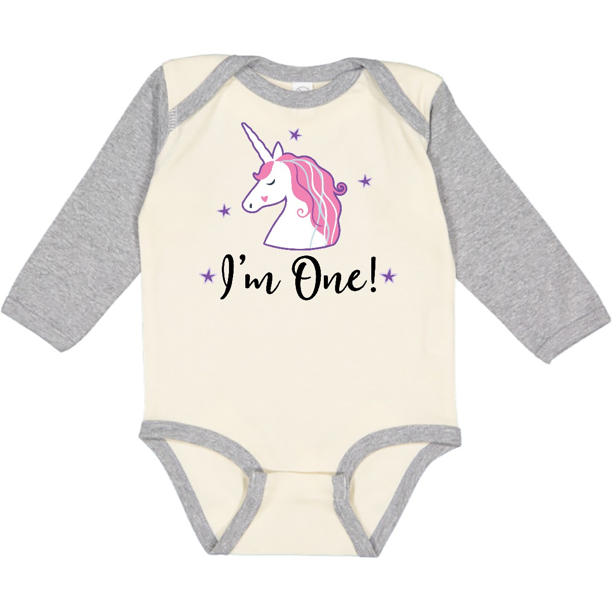 Inktastic 1st Birthday Unicorn Long Sleeve Creeper First Cute Gift For Hws - Picture 9 of 10