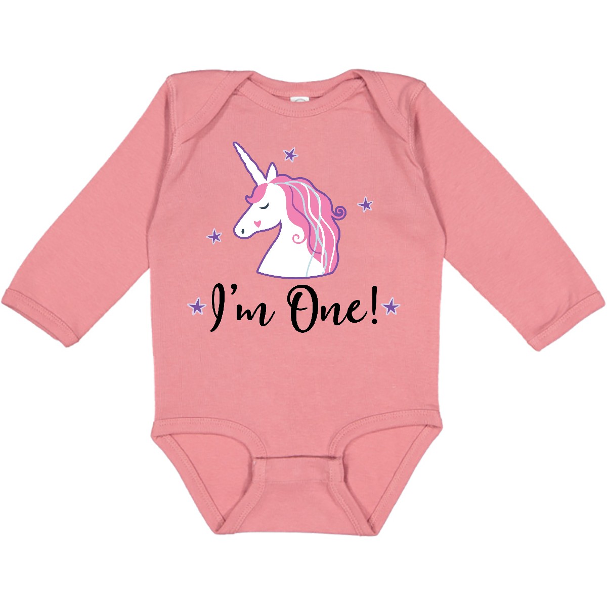 Inktastic 1st Birthday Unicorn Long Sleeve Creeper First Cute Gift For Hws - Picture 6 of 10
