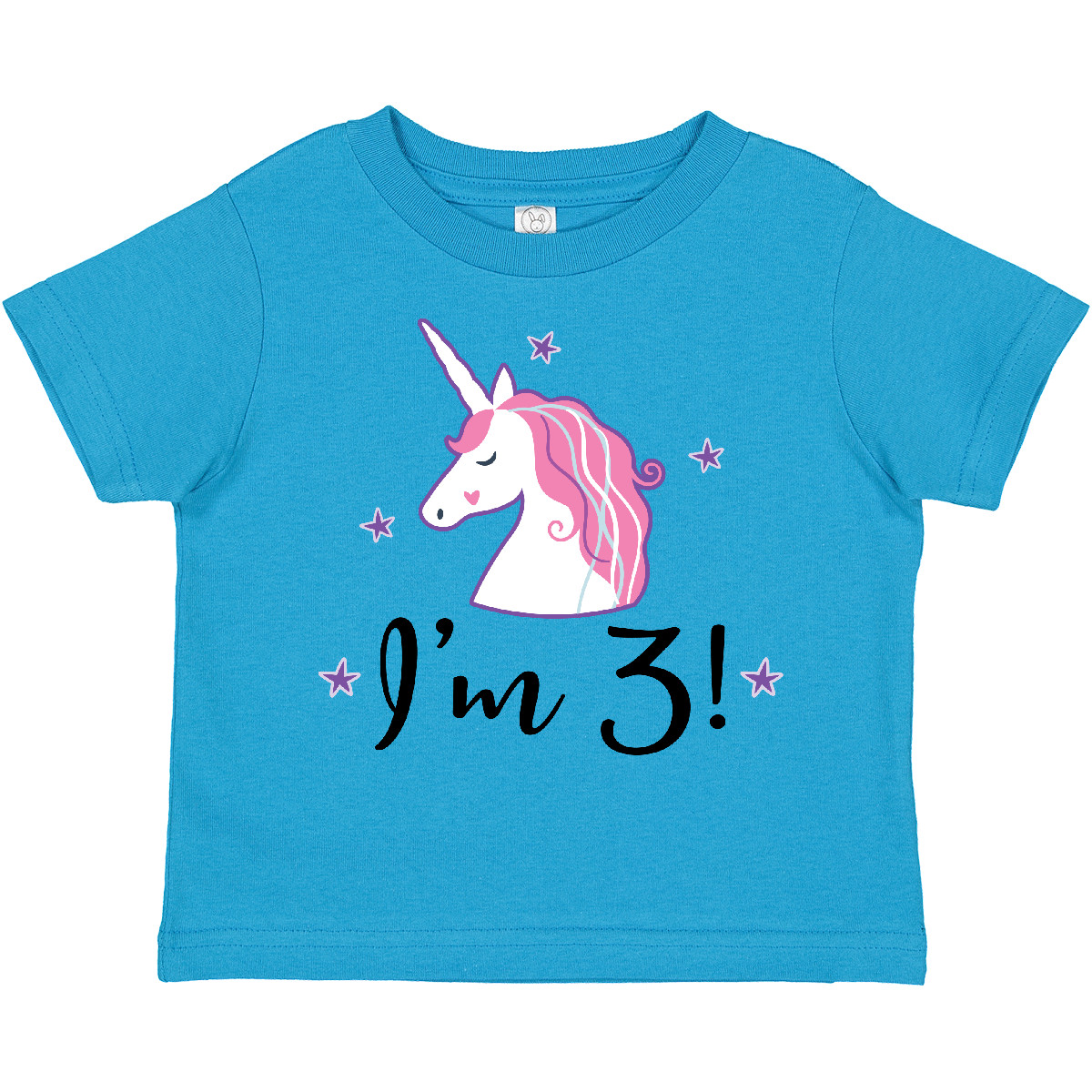 Inktastic Third Birthday Cute Unicorn Toddler T-Shirt 3rd Three 3 Year Old Im - Picture 10 of 10