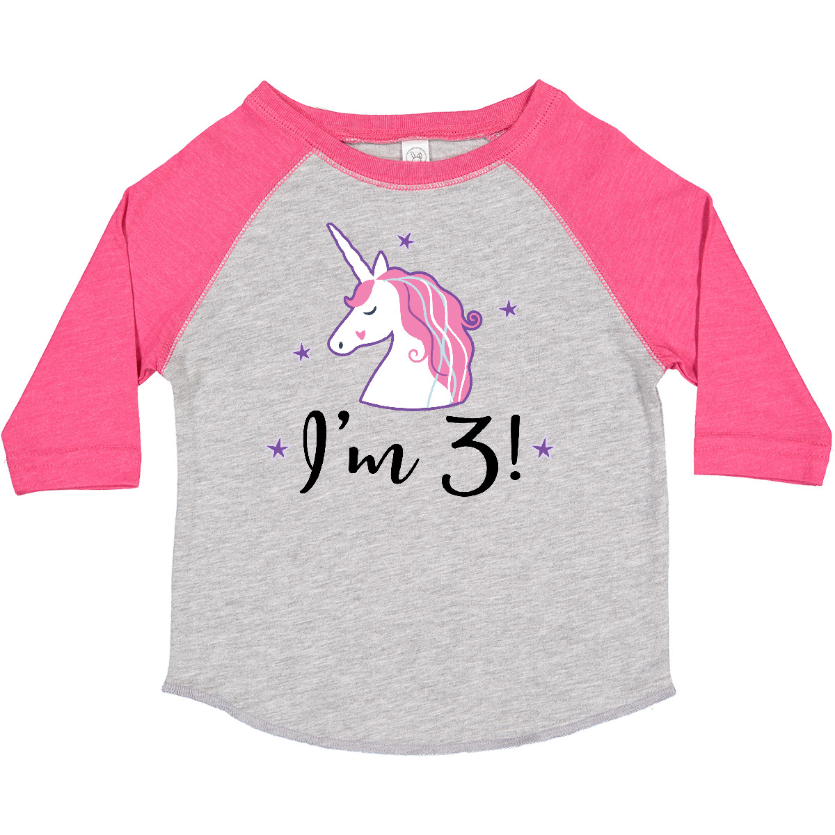 Inktastic Third Birthday Cute Unicorn Toddler T-Shirt 3rd Three 3 Year Old Im - Picture 3 of 10