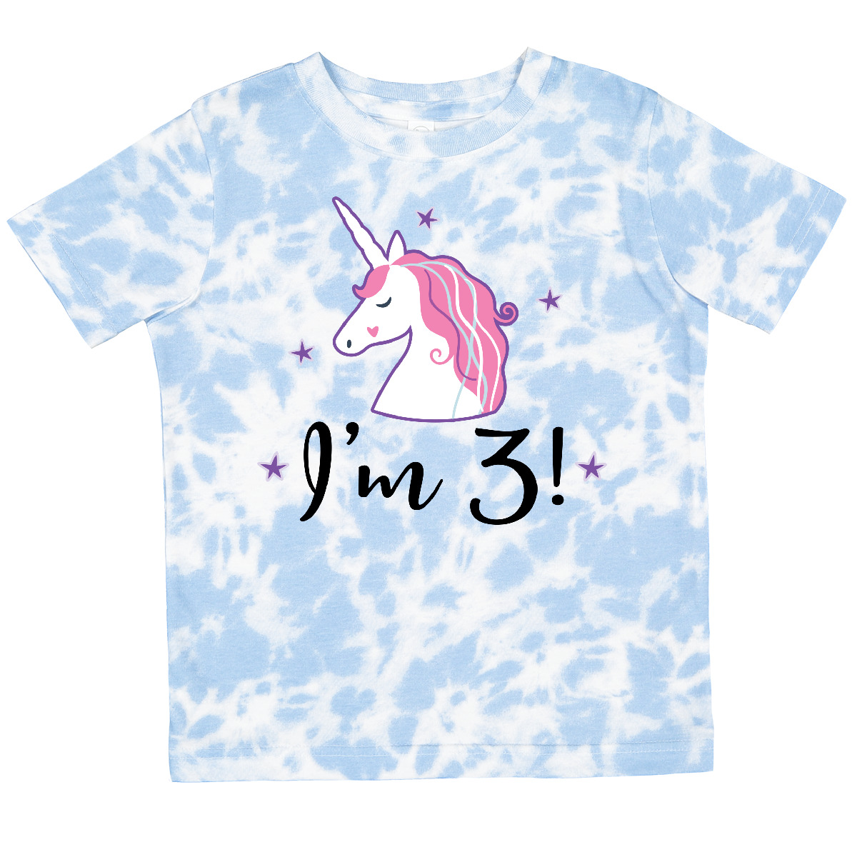 Inktastic Third Birthday Cute Unicorn Toddler T-Shirt 3rd Three 3 Year Old Im - Picture 9 of 10