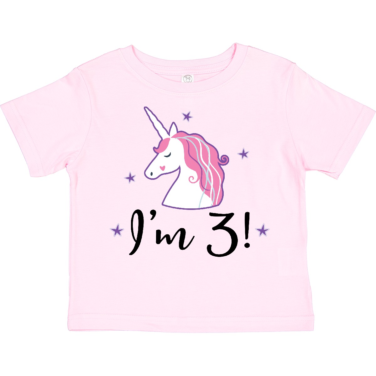 Inktastic Third Birthday Cute Unicorn Toddler T-Shirt 3rd Three 3 Year Old Im - Picture 7 of 10